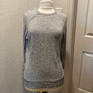 Anthropologie Postmark Lightweight Ruffle Hem Pullover Sweater EUC Sz S